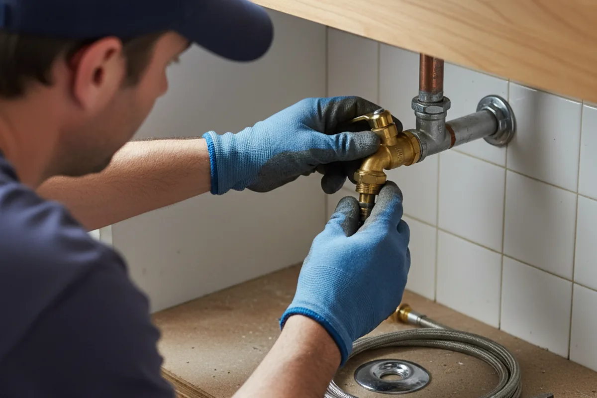 Shutoff valve and fitting work during Faucet and Fixture Repair in Spirit Lake